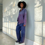 Load image into Gallery viewer, Amethyst Indigo Hand Dyed Shirt
