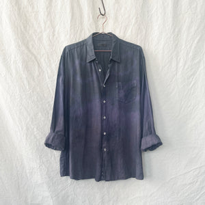 Lavender Field Hand Dyed Linen Shirt