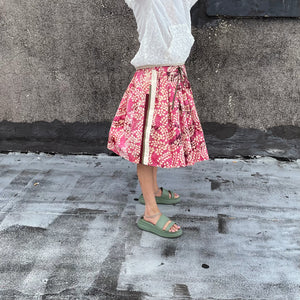 Midi Brigade Skirt - Pink Batik