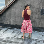 Load image into Gallery viewer, Midi Brigade Skirt - Pink Batik

