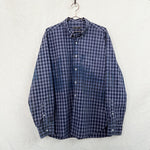 Load image into Gallery viewer, Indigo Gingham Hand Dyed Shirt
